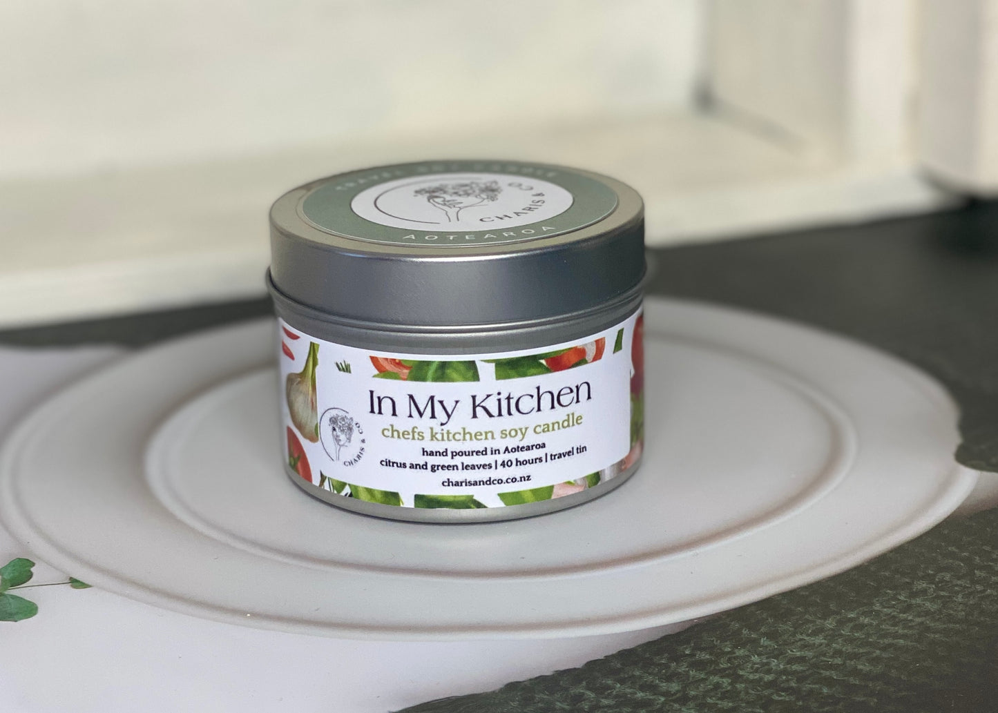 In My Kitchen Chefs travel tin soy candle