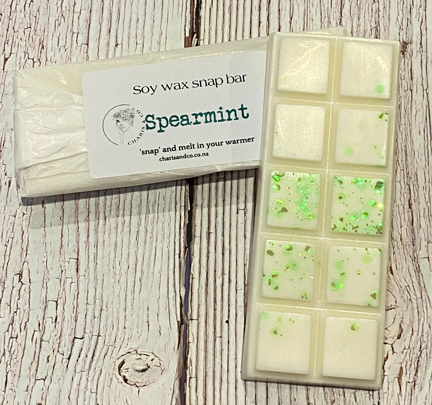 Spearmint soy melt bar