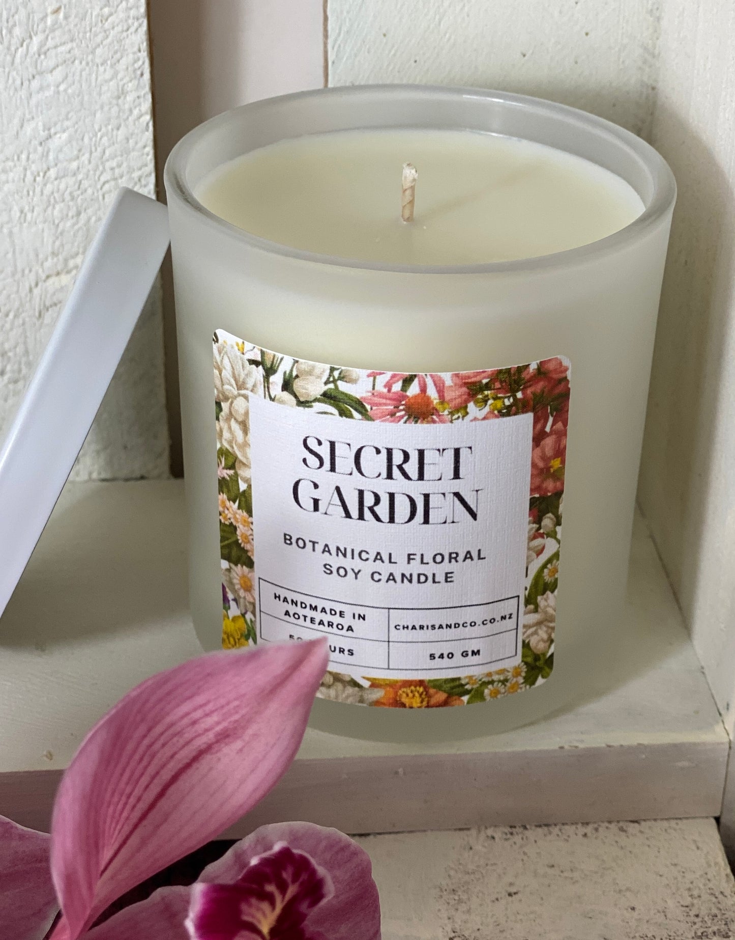 Secret Garden botanical soy candle