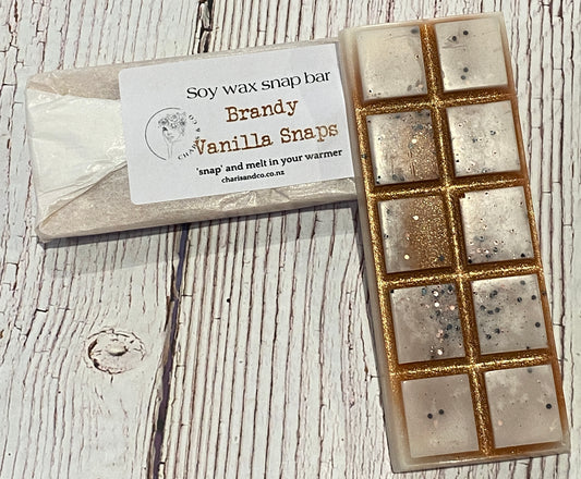 Brandy vanilla snaps soy wax snap bar