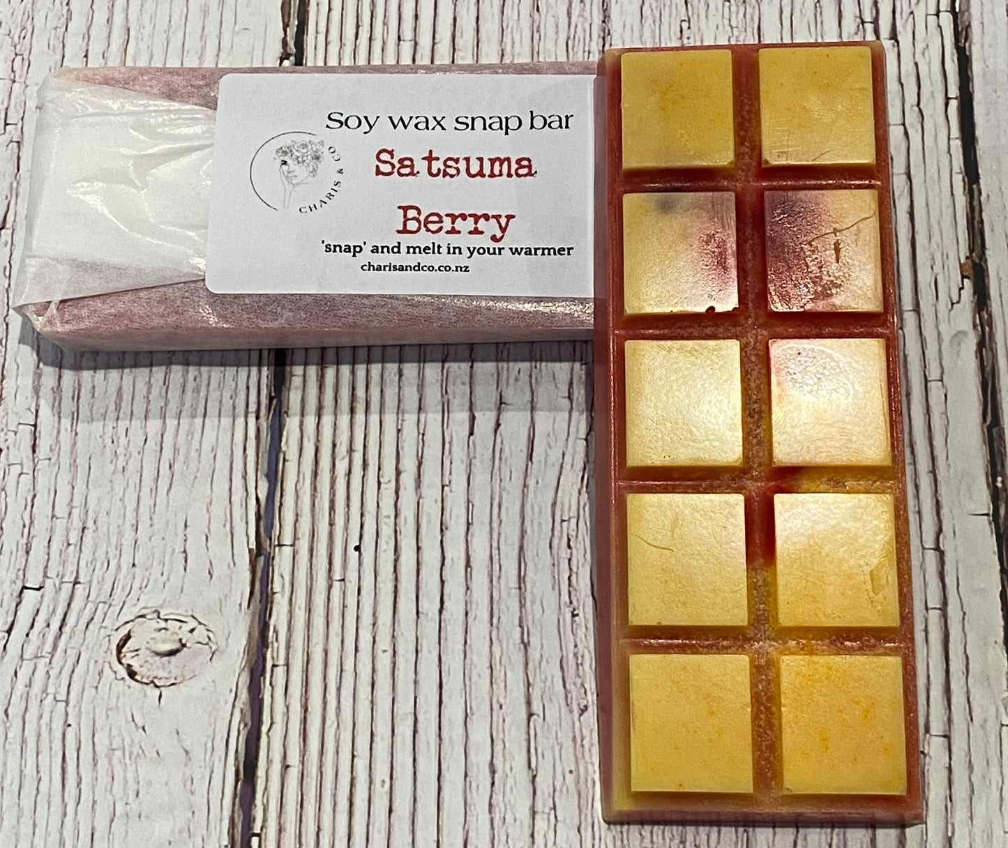 Satsuma Berry soy wax snap bar