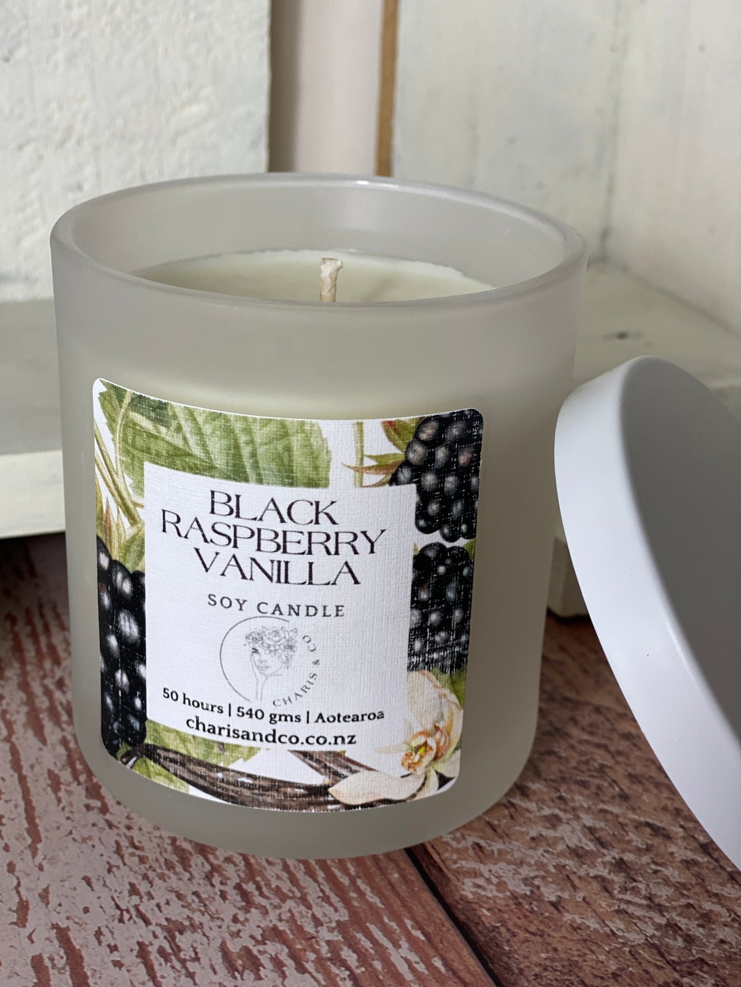 Black Raspberry Vanilla soy candle