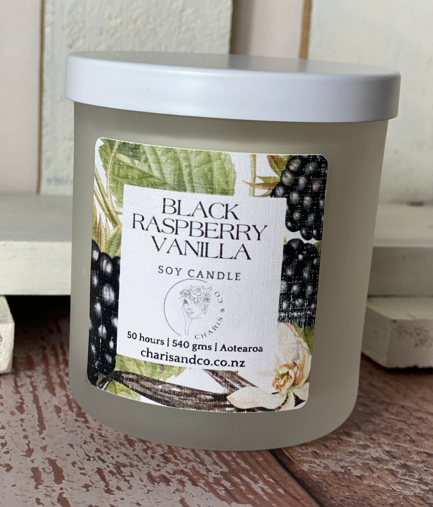 Black Raspberry Vanilla soy candle