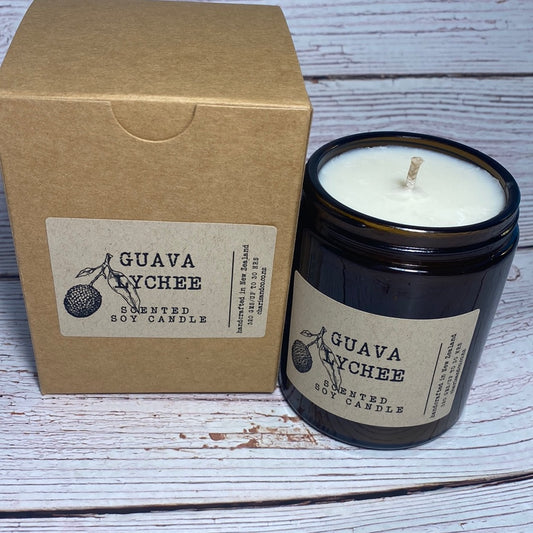 Guava Lychee vintage soy candle