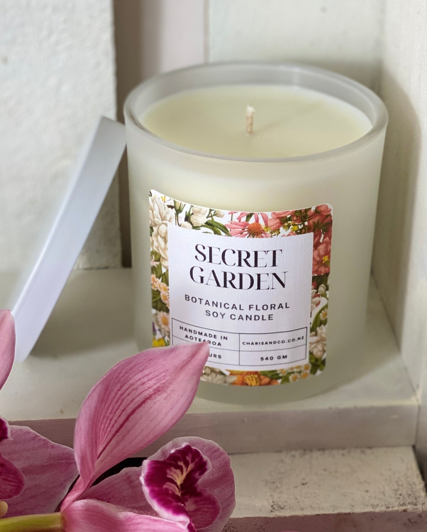 Secret Garden botanical soy candle