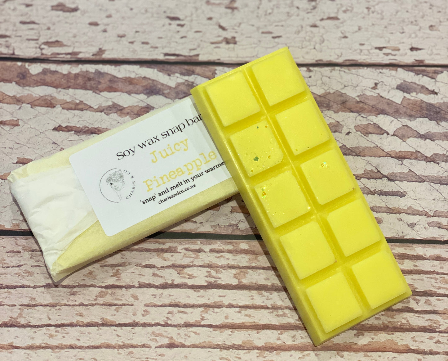 Juicy Pineapple soy wax snap bar