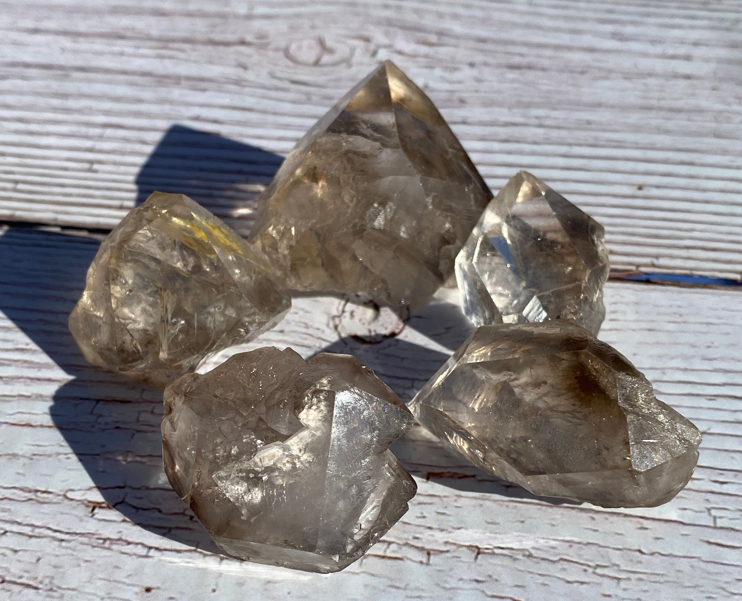 Smokey Elestial Quartz crystals