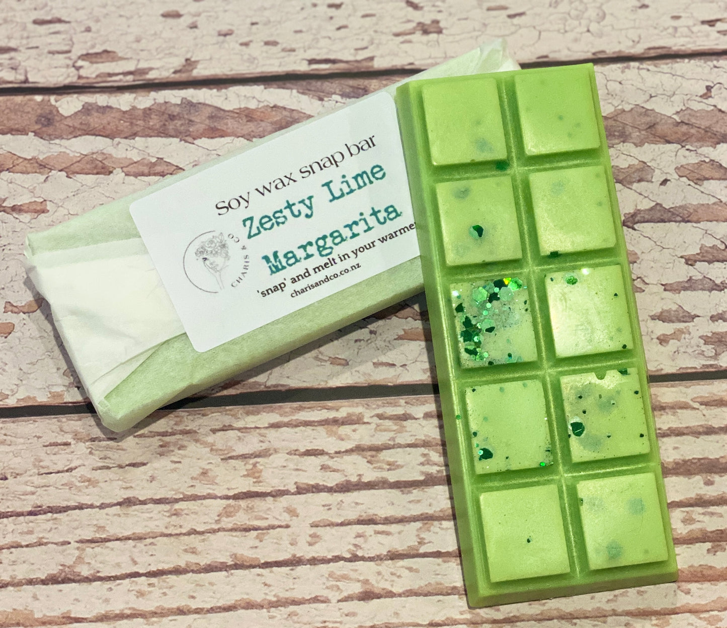 Lime Margarita soy wax snap bar