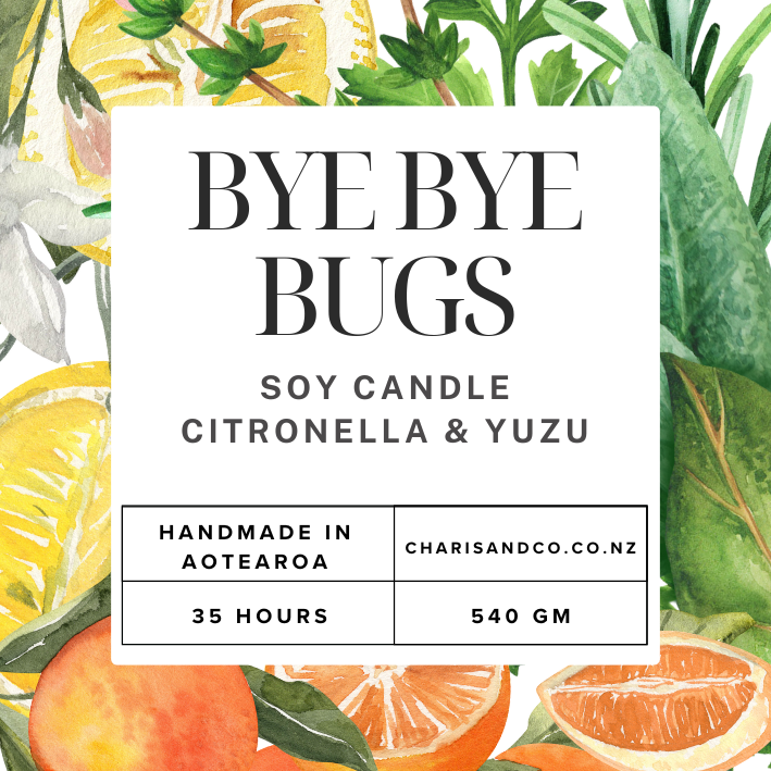 Bye Bye Bugs soy candle with Citronella