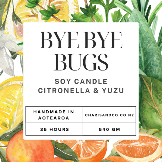 Bye Bye Bugs soy candle with Citronella