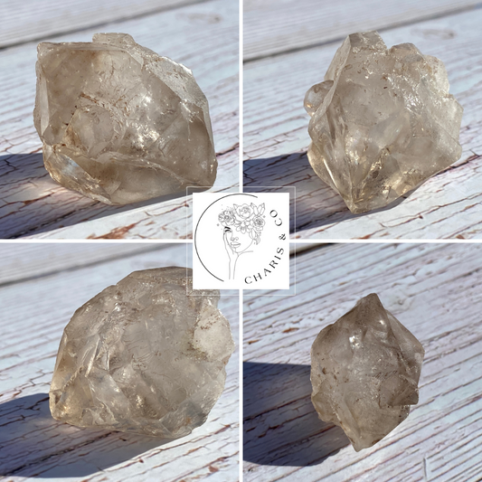 Smokey Elestial quartz with trigger activation point