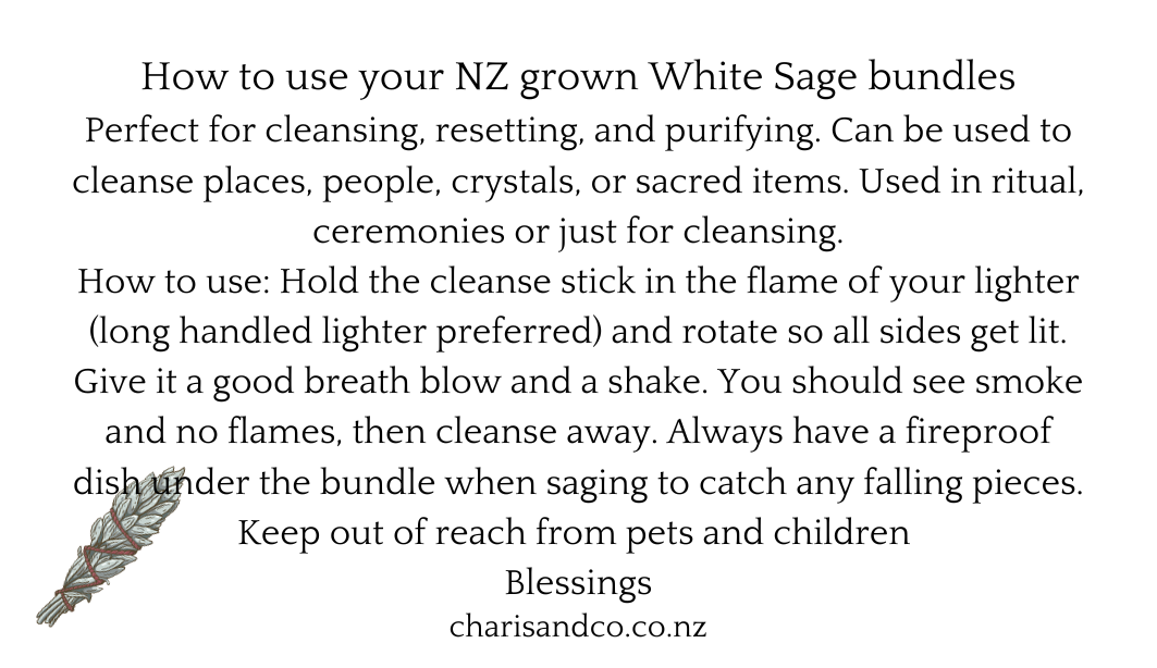 instructions on how to use white sage safely at home