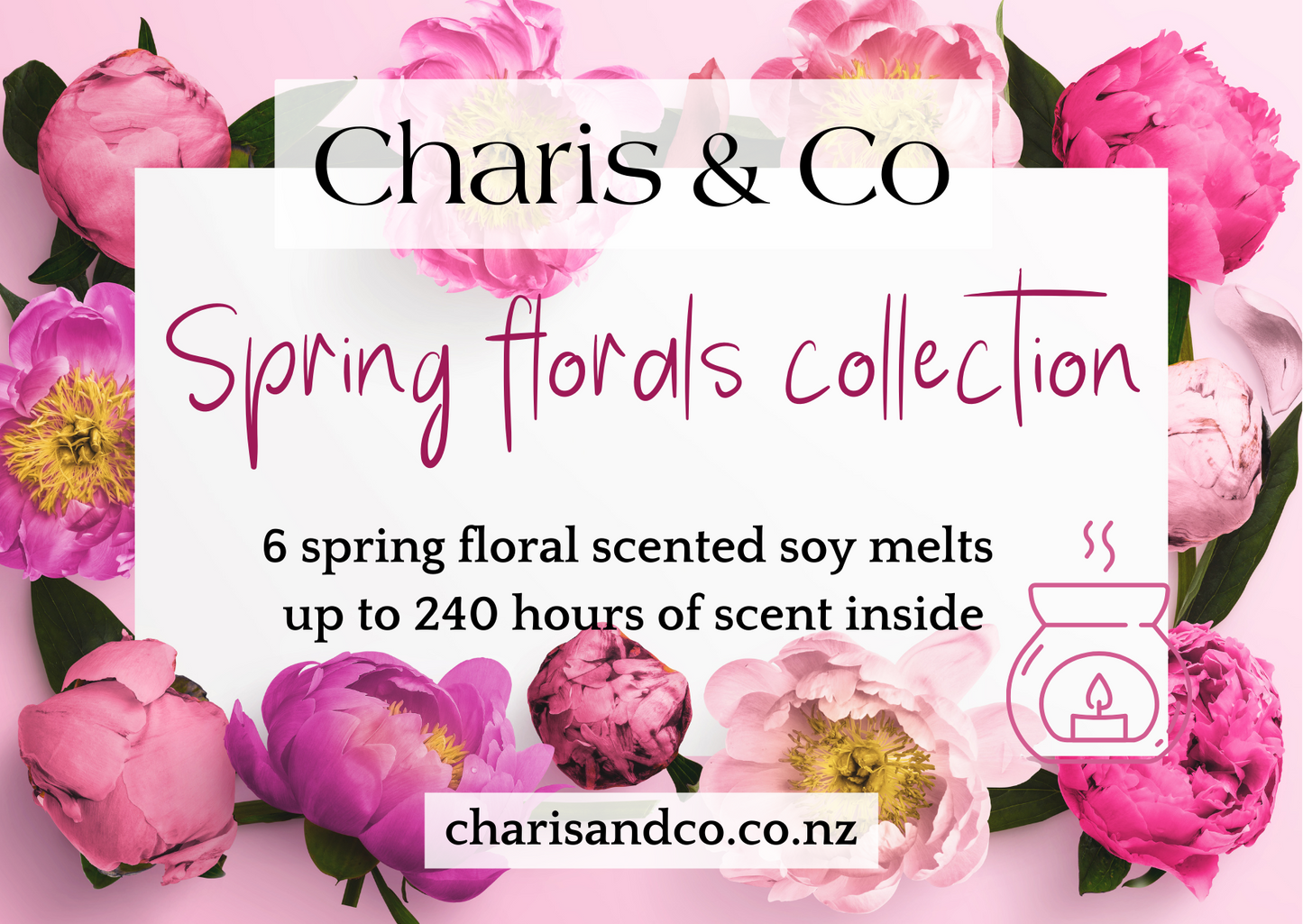 Spring florals soy melt collection