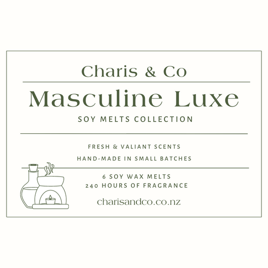 Masculine Luxe soy melt collection